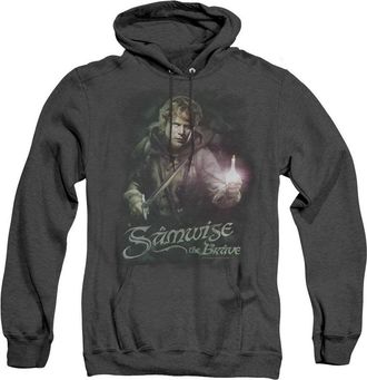 Gildan Lord Of The Rings Samwise The Brave Adult Heather Hoodie / Hooded Sweatshirt