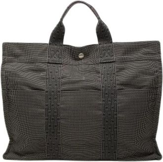 Herm&egrave;s Pre-owned Herline Tote MM - Dames - Vintage Shopper - Grijs - ONE Size - Vintage