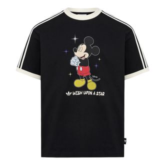 adidas x Disney Mickey Mouse Wish T-Shirt Asia Sizing Black KT7774
