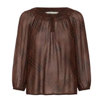 Part Two Blouses - Blouses & Shirts - Mujer - Marr&oacute;n - 2XL