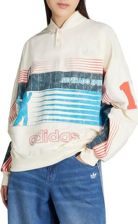 adidas Silverado Spike Sweatshirt in Cream White at Nordstrom Rack, Size X-Small