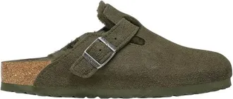 Birkenstock Boston Smalle Pasvorm - Dames - Schoenen - Groen - Maat: 36 EU Wol