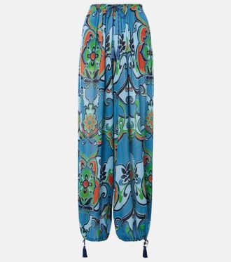 Etro Printed wide-leg pants