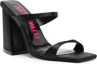 Just Cavalli Heeled Mules - Dames - Muiltjes - Zwart - 41 EU - Schoenen