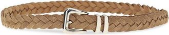 Brunello Cucinelli Mens Beige Calf Leather Bos Taurus Regular Belt