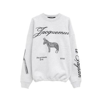 Jacquemus LE SWEATSHIRT ANE DONKEY GRAPHIC SWEATSHIRT