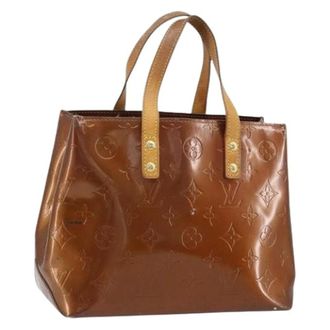 Louis Vuitton Pre-owned Handbags, female, Brown, Size: ONE SIZE Pre-owned Vintage Patent Leather Hand Bag