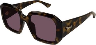 Chlo&eacute; Authentieke Bril met Topkwaliteit - unisex - Zonnebrillen - Bruin - 54 MM - Accessoires