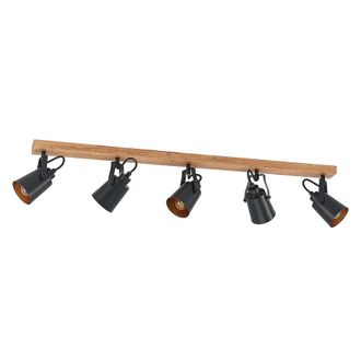 Lindby Foco de madera marr&oacute;n