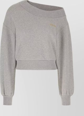 The Attico knitwear sweatshirt asymmetric design