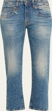 R13 Boy Straight Cropped Jeans