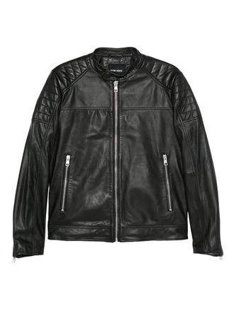 Antony Morato quilted leather jacket - men - Leather - 50 - Black
