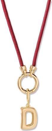 Brook & York Kai Initial Charm Necklace in Gold/Purple D at Nordstrom