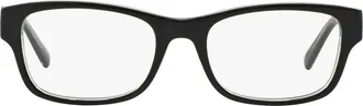 Michael Kors Ravenna 53mm Square Optical Glasses in Black Blue at Nordstrom