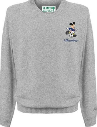 MC2 Saint Barth Heren, Truien, Grijs, Maat: 2XL Wol