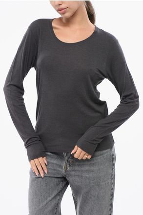 Loulou Studio Wool Blend AVA Crew-neck T-shirt size S