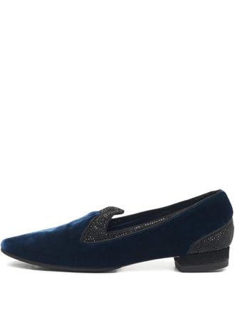 Rene Caovilla Pumps verfraaid met kristallen - Blauw