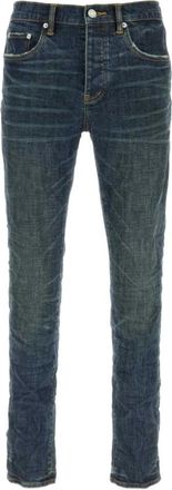 Purple Low Rise Skinny Jean - Heren - Slim Fit Jeans - Blauw - W30 - Katoen - Jeans