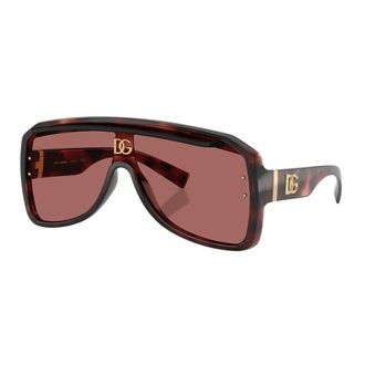 Dolce & Gabbana Sunglasses, unisex, Brown, Size: ONE SIZE Pilot Shield Sunglasses
