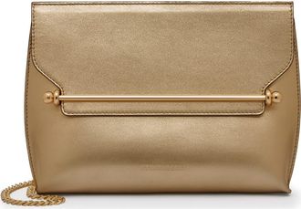 Strathberry Stylist Metallic Leather Crossbody Bag in Gold at Nordstrom