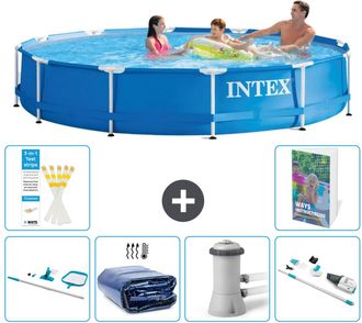 Intex Piscina Con Estructura Redonda - 366x76 Cm - 7-piezas S149