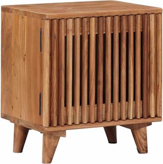 vidaXL Armario De Noche Hecho A Mano Madera Teak Marr&oacute;n Vidaxl
