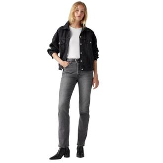 Levi's 501-jeans met 5 zakken en rechte pijpen voor dames (Swan Island)