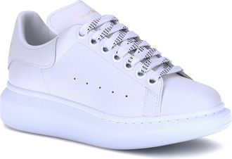 Alexander McQueen Womens Leather Sneakers White
