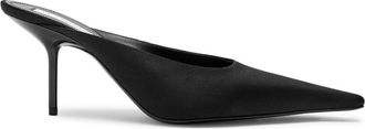 Victoria Beckham Sloan 75 Satin Mules - Black - 36 (IT36 / UK3)