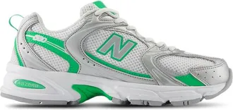New Balance Womens 530 - Shoes Green Apple/Silver Metallic/White Size 10.0