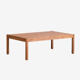 Sklum Sklum - Mesa De Centro Rectangular 120x75 Cm En Madera De Acacia Melvin