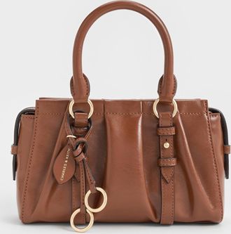Charles & Keith Britton Top Handle Tote Bag