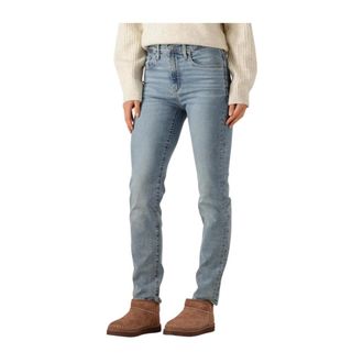 Levi's 724 High Rise Rechte jeans - Dames - Jeans - Blauw - Maat: W25 L32 Wol