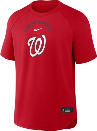 Nike Washington Nationals Authentic Collection Batting Practice Pregame Nike Mens Dri-FIT MLB Top in Red | 04HG163NWTL-7DX