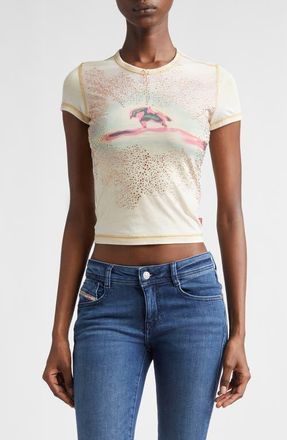 Diesel M-Anchor-A Short Sleeve Rib Sweater in Black at Nordstrom, Size Xx-Small