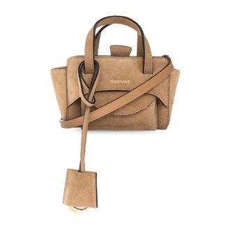 Hidesins Flap XS Bag - Dames - Tassen - Beige - Maat: ONE Size Leer