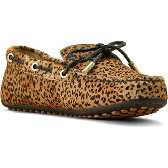 Ariat Margot Genuine Calf Hair Driving Shoe in Mini Cheetah Hair On at Nordstrom, Size 8.5