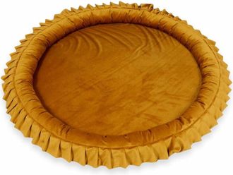 OEM Colchoneta Nido Infantil De 120 Cm, Terciopelo Dorado