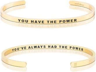 Mantra You Have The Power, Youve Always Had The Power bracelet in Yellow Gold at Nordstrom