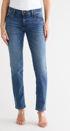 Kut from the Kloth Katy Mid Rise Ankle Boyfriend Jeans in Thunbergia at Nordstrom Rack, Size 16