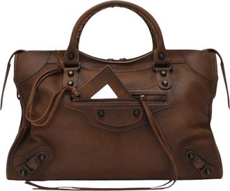 Balenciaga Brown Le City Medium Satchel