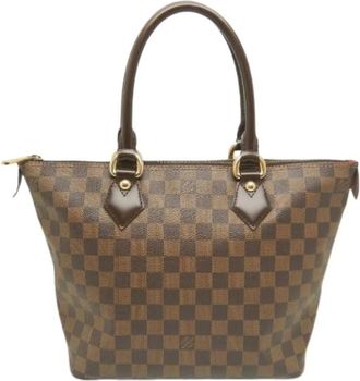 Louis Vuitton Pre-owned Damier Canvas Tote Bag - Dames - Vintage Shopper - Bruin - ONE Size - Vintage