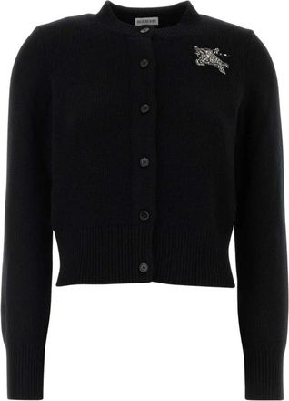 Burberry Wolmix Vest - Dames - Vesten - Zwart - XS - Wol - Truien & Vesten
