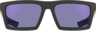Prada PS02ZSU 1BO05U Mens Sunglasses Black Size 55