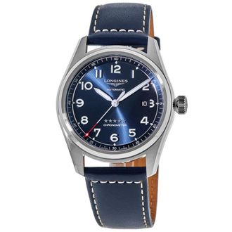 Longines Spirit Blue Dial Leather Strap Mens Watch L3.811.4.93.0