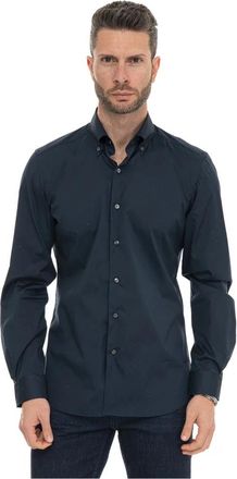 Fay Casual Overhemd - Heren - Casual Overhemden - Blauw - XL - Katoen - Overhemden
