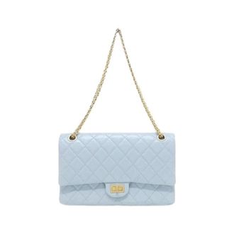 Chanel Pre-owned Calf Shoulder Bag - Dames - Pre-owned - Blauw - Maat: ONE Size Leer