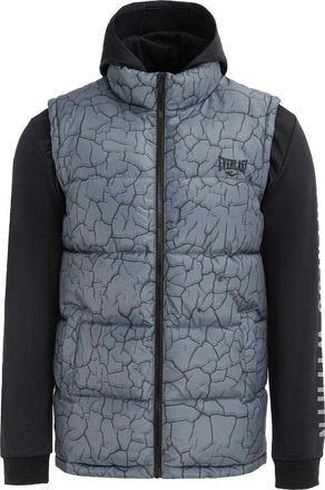 Everlast Hybride herenjas met gewatteerd patroon en craquel&eacute;-effect (Houtskool)