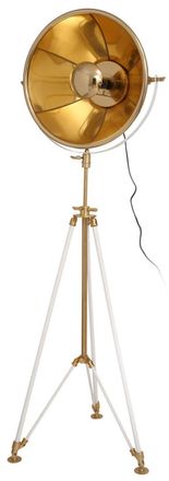 Alpha Collection Stehlampe David - Weiss/Gold