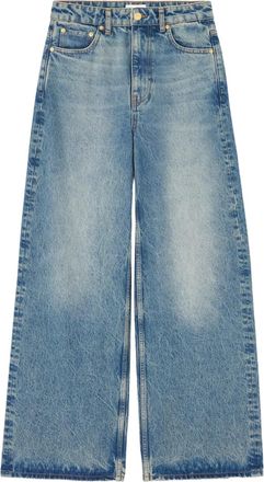 Ganni Jeans con effetto schiarito - Blu